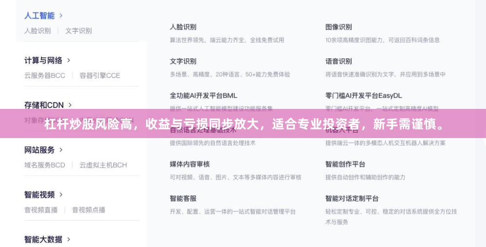 杠杆炒股风险高，收益与亏损同步放大，适合专业投资者，新手需谨慎。